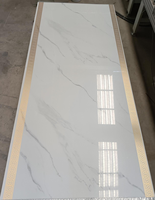 Panneau mural auto-adhésif en marbre UV 4*8FT, sans formaldéhyde E0, résistant aux taches