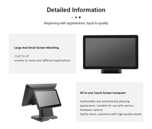 Space-Saving Wide Voltage Input Solid State Drive Storage Cash Register Box Front Custom Reception Futuristic SDL330 (Dual Scree - Product Image 2