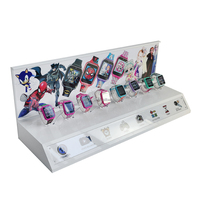 Boutique de gros personnalisée Éclairage LED Montre intelligente en acrylique Présentoir de comptoir Vitrine pour montre d'armoire Présentoir pour magasin de détail