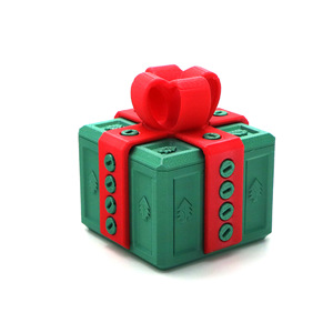 Boîte cadeau de Noël populaire à impression 3D couleur personnalisée 8 cm, boîte puzzle créative imprimée en 3D pour une surprise amusante - Product Image 6