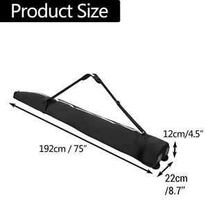 Sac de snowboard antivol en polyester rigide avec port USB et application mobile, design léger - Product Image 4