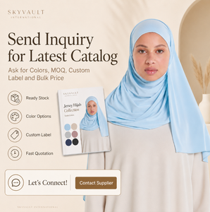 Hijab Autunnale Premium di Alta Qualità per Donne Musulmane, Sciarpa in Jersey Tinta Unita, Bandana Etnica, Nuova Collezione - Product Image 5