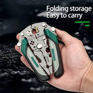 Pince multifonction pliable 1 pièce pour dénuder, sertir et couper les câbles – Outil d'électricien pour la coupe, le tirage et le dénudage des fils – Vente en gros - Product Image 6