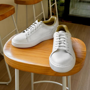 Zapatillas Casuales de Otoño para Hombre, Modernas, con Cordones, de Piel Vacuna, con Suela Gruesa, Cómodas, que Aumentan la Altura, con Forro de Piel de Oveja Blanca - Product Image 4