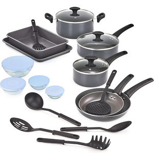 High Quality Cooking Pots Glass Lids Bakelite Handles Dishwasher Oven Safe for Gas <b>Induction</b> Stoves <b>Cookware</b> <b>Set</b> - Product Image 1
