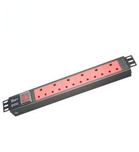 Cable PDU LE de 19 Pulgadas para Sudáfrica, 3x1.5mm, 16A, 250V, 8 Tomas, Instalación Horizontal/Vertical - Product Image 1