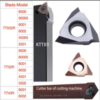 Carbide Metal Threaded Inserts / Blades PVD Stainless Steel 70-75HRC for CNC Lathe TT32R6000 TT32R6001 TT32R6002 TT32R5501