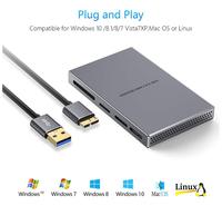 Lector de Tarjetas USB 3.0 de Aleación de Aluminio con SD, Micr0SD, TF, CF, MS y M2