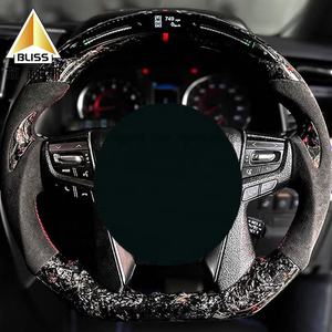 Pièces détachées de course Bouton de commande du volant Table de volant Ensemble de couvertures de volant en <span class=keywords><strong>bois</strong></span> pour Toyota Alphard - Product Image 1