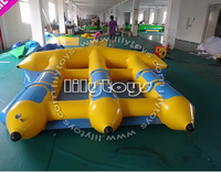 Bateau banane gonflable pour adultes, poisson volant gonflable, équipement d'attractions aquatiques