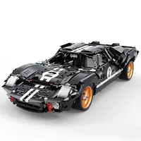 Oem Custom 1:8 Forded GT40 Model Compatibel Technic Motor Bouw Set Voor Kinderen Rc Speelgoed Grote Bricks Bouwstenen Auto