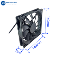 Ventilateur de serveur à régulation de vitesse PWM à quatre fils AM14025H12S, 12/24V DC, ventilateur de refroidissement pour serveur, 14025, 14 cm, 140 mm