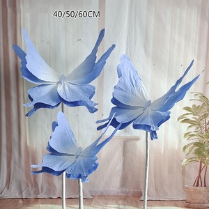 H224 Nuovo Design Serie <span class=keywords><strong>Farfalle</strong></span> Giganti Viola per Decorazioni Matrimoniali, Decorazione Fantasia Nuziale con <span class=keywords><strong>Farfalle</strong></span> Giganti - Product Image 5