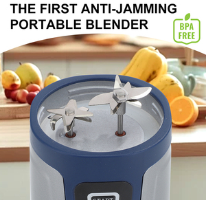 Thiết Kế Mới Đôi Lưỡi 750 Ml Hộ Gia Đình Xách Tay Máy Xay Sinh Tố Hộ Gia Đình Trái Cây Trộn <span class=keywords><strong>USB</strong></span> Mini Máy Xay Sinh Tố Cho Quà Tặng - Product Image 4