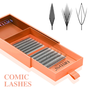 Cils en grappes <span class=keywords><strong>Manga</strong></span> Spiky, cils naturels et vaporeux pour un maquillage d'anime - Product Image 1