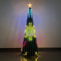 Lampes Led intelligentes couleur changeante, Center de Shopping extérieur, arbre de noël, contrôle par application mobile, lumière féerique de vacances