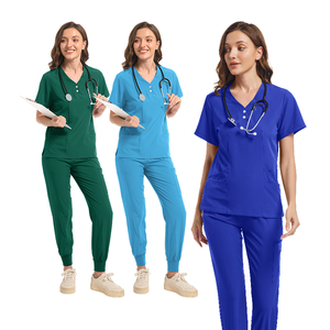 Bonito conjunto de uniformes médicos listos para envío, venta al por mayor, PEDIDO AHORA, blusa de SPA, Infirmire, Accesorios de belleza, ropa de trabajo, médicos para mujer - Product Image 1