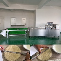 Machine à faire des roti, machine à faire des rouleaux de printemps, ligne de production de crêpes, ligne de production de pain de boulangerie, ligne de production de crêpes