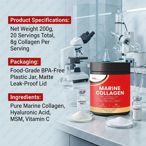 Colágeno Hidrolizado de Pescado en Polvo de Primera Calidad, Marca Privada OEM, con Vitaminas para el Cabello, la Piel, las Uñas y las Articulaciones, Suplemento de Belleza - Product Image 4