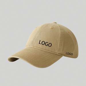 Sombreros de sol vintage desgastados Sombrero de papá lavado de algodón con logotipo bordado Gorra de béisbol personalizada - Product Image 3