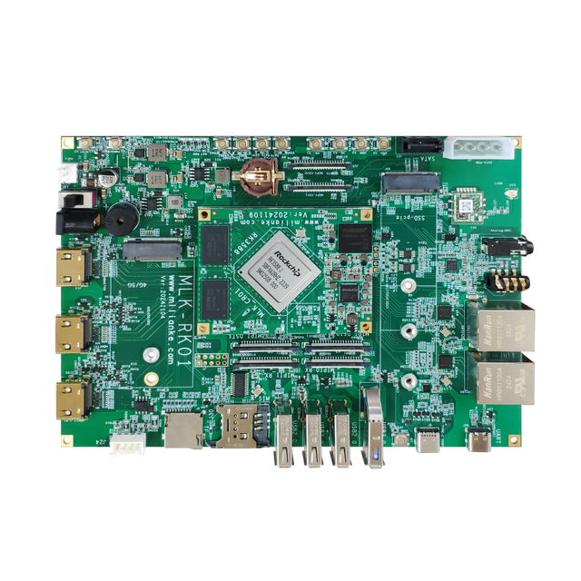 MILIANKE MLK-RK01-CR01-RK3588/RK3588J Rockchip Linux Development Board 6TOPS NPU Mali-G610 MP4 GPU AI Learning Edge Computing