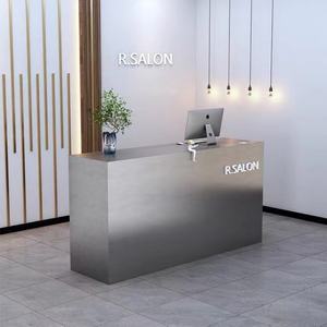 Meubles de salon de style moderne simple et personnalisé, comptoir de réception de salon de beauté de luxe - Product Image 4
