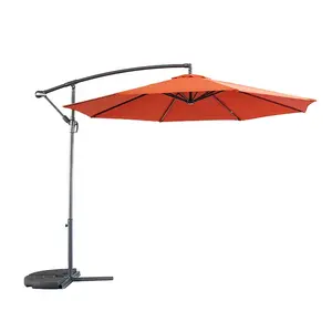 Outdoor Furniture Parasol Unique Patio Umbrella for Garden Pool Aluminium Pole Stylish MAP Mirror Bag Silk Frame Logo Style Pin