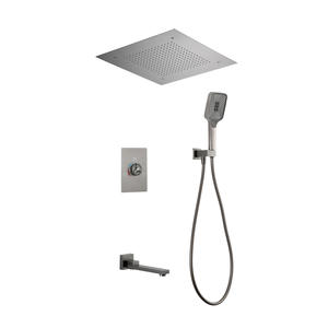 Ensemble <span class=keywords><strong>de</strong></span> <span class=keywords><strong>douche</strong></span> mural dissimulé avec pulvérisateur <span class=keywords><strong>de</strong></span> <span class=keywords><strong>plafond</strong></span> intégré et pommeau <span class=keywords><strong>de</strong></span> <span class=keywords><strong>douche</strong></span> triple fonction, <span class=keywords><strong>fixation</strong></span> <span class=keywords><strong>de</strong></span> salle <span class=keywords><strong>de</strong></span> bain discrète - Product Image 5