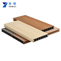 Planche de terrasse en bois composite imperméable anti-UV pour extérieur, plancher en bois composite WPC, carreaux de sol