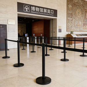 <span class=keywords><strong>Barrière</strong></span> <span class=keywords><strong>de</strong></span> contrôle <span class=keywords><strong>de</strong></span> foule à ceinture rétractable pour musées et salles d'exposition, usage professionnel - Product Image 2