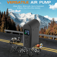 Fast Inflation 120psi Mini Electric Bike Pumps Digital Gauge Tyre Inflator for Cycling Trips