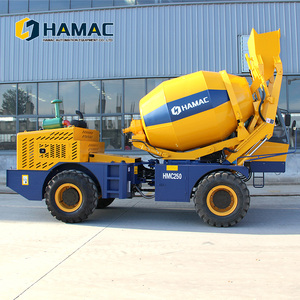 Pompe à béton portative diesel HAMAC 3,5 m³ de productivité, petite pelle hydraulique pour la construction - Product Image 2