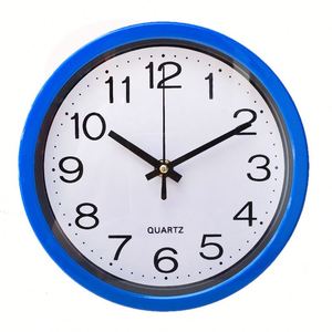 Horloge murale silencieuse avec cadre en plastique de 8 pouces pour la décoration du salon - Product Image 3