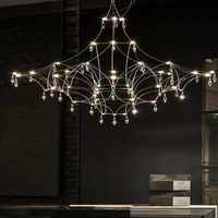 Lustre de plafond moderne de luxe DUOMEIJU en or chromé et cristal, réglable en hauteur, pour hôtel, grand modèle, pour mariage, avec éclairage LED