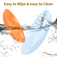 Vaisselle réutilisable sans BPA, compatible micro-ondes, incassable, en plastique PP lisse, ensemble de 8 assiettes.