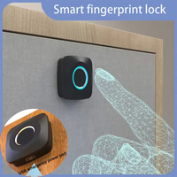 Serrure Intelligente Moderne à Empreinte Digitale pour Tiroir, Meuble, Armoire et Porte, Invisible pour Chambre à Coucher