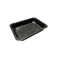 Barquettes en plastique PP noir, blister, assiettes et bols durables, compatibles micro-ondes, emballage sous atmosphère modifiée, contenants alimentaires jetables