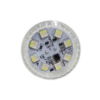 Lampes LED à points pour parcs d'attractions et carnavals, étanches IP65, en PVC, E14, 24V, 45mm, 12 pixels SMD5050 RGB, CRI85, préprogrammées