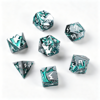 Ensemble de dés en métal Dragon de la Forêt pour jeux de rôle sur table, fournisseur en gros de dés polyédriques fantastiques