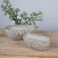 Lianda grand balcon intérieur Pot de fleurs Kit de jardinière Design créatif pour la maison jardin pépinière succulente Offre Spéciale Carton de ciment