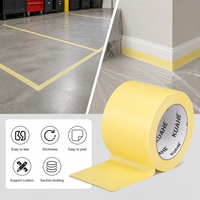 Ruban adhésif écologique en papier avec adhésif acrylique pour la protection des joints murs-sols intérieurs, facile à déchirer et inscriptible, rouleau jumbo