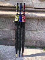 Parapluie de golf multi-tailles, nouveau modèle, personnalisé en usine en Chine, avec manche long UV, cadre en fibre de carbone intégrale, étanche, idéal pour les mariages