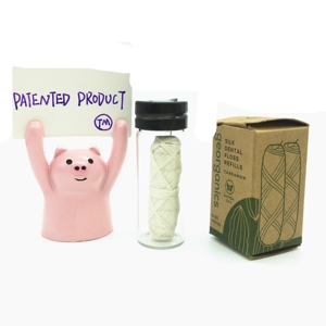 Più durevole biodegradabile al 100% eco-friendly dental floss picks - Product Image 3