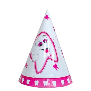 Ensemble de fournitures de fête jetables sur le thème des dents, avec assiettes, gobelets, serviettes et couverts, pour la décoration du premier anniversaire des enfants - Product Image 5