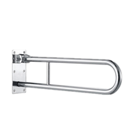 Main courante de toilette en acier inoxydable en forme de U Flip-Up Salle de bain Barre d'appui pliante Handicap Sécurité Hôpital Douche Utilisation Pliable