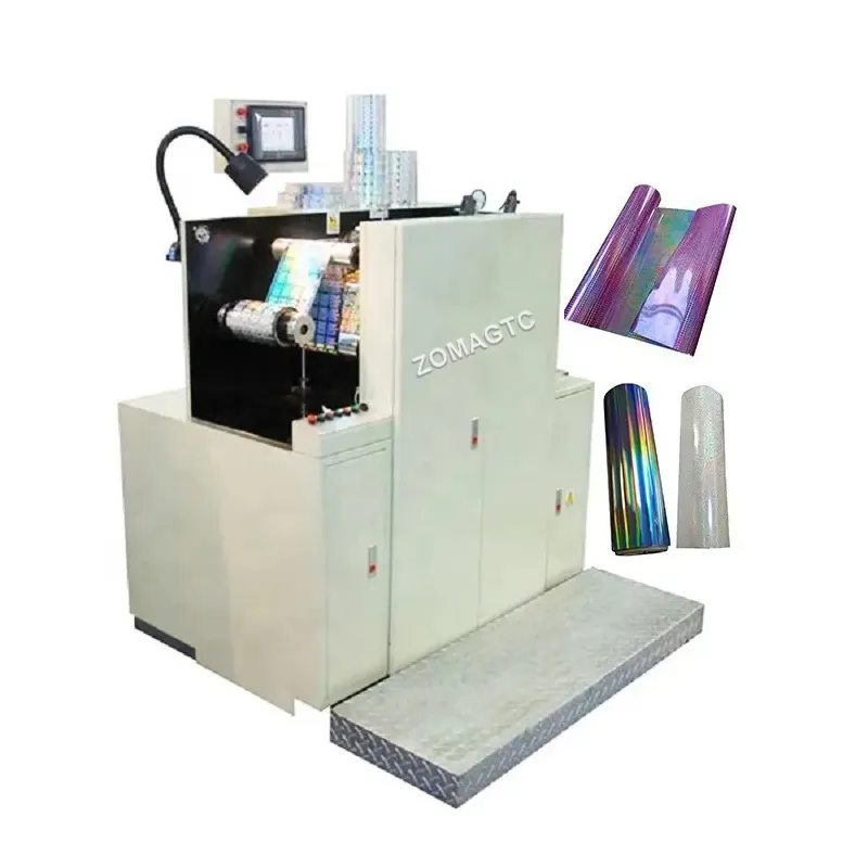 Hologram Veiligheidssticker Flex Drukmachine 3d Embossing Laser Hologram Sticker Machine Holografische Printer