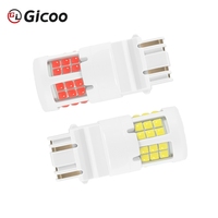 Ampoules LED Canbus T20 7440 WY21W W21W 7443 W21/5W pour clignotants et feux de recul de voiture, blanc 12V, étanches IP67, puce LED 3030