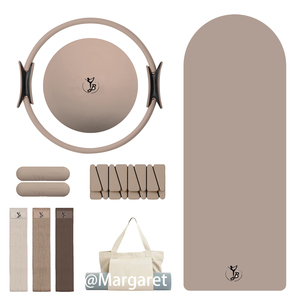 Tapete de <span class=keywords><strong>Yoga</strong></span> Personalizado para Gimnasio, Fitness, Pilates, <span class=keywords><strong>Beige</strong></span>, Grueso, Ecológico, Grande, Duradero, Largo, Ovalado, Arqueado, Redondo, de Goma, de Alta Calidad - Product Image 2