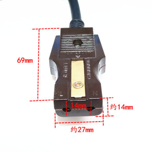 Cordon d'alimentation à deux trous pour bouilloire électrique et cuiseur à riz, câble d'extension avec prise 250V 10A - Product Image 2