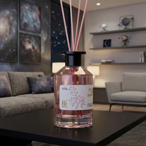 Fabrika OEM Çevre Dostu 200ml Sıvı Çubuklu Oda Kokusu Cam Şişesi Ofis ve Otel Kullanımı İçin Gül Kokulu - Product Image 3